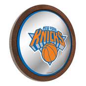 New York Knicks: "Faux" Barrel Top Mirrored Wall Sign, FNB-NBNYKS-245-01A