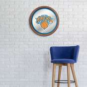 New York Knicks: "Faux" Barrel Top Mirrored Wall Sign, FNB-NBNYKS-245-01A
