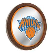 New York Knicks: "Faux" Barrel Top Mirrored Wall Sign, FNB-NBNYKS-245-01A
