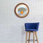 New York Knicks: "Faux" Barrel Top Mirrored Wall Sign, FNB-NBNYKS-245-01A