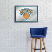 New York Knicks: Framed Mirrored Wall Sign - Horizontal, FNB-NBNYKS-265-01A