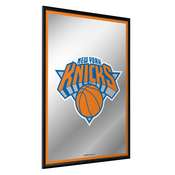 New York Knicks: Framed Mirrored Wall Sign - Vertical, FNB-NBNYKS-275-01A