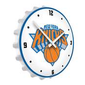 New York Knicks: Bottle Cap Lighted Wall Clock, NBNYKS-545-01