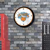 New York Knicks: Retro Lighted Wall Clock, NBNYKS-550-01