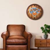 New York Knicks: "Faux" Barrel Top Clock, FNB-NBNYKS-560-01