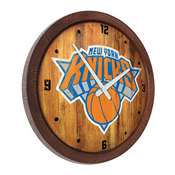 New York Knicks: "Faux" Barrel Top Clock, FNB-NBNYKS-560-01