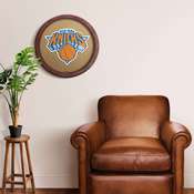 New York Knicks: "Faux" Barrel Framed Cork Board, NBNYKS-632-01