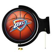 Oklahoma City Thunder: Basketball - Original Round Rotating Lighted Wall Sign, NBOCTR-115-02