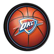 Oklahoma City Thunder: Basketball - Round Slimline Lighted Wall Sign, NBOCTR-130-02