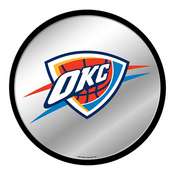 Oklahoma City Thunder: Modern Disc Mirrored Wall Sign, NBOCTR-235-01