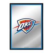 Oklahoma City Thunder: Framed Mirrored Wall Sign - Vertical, FNB-NBOCTR-275-01A