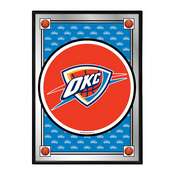 Oklahoma City Thunder: Team Spirit - Framed Mirrored Wall Sign - Vertical, NBOCTR-275-02