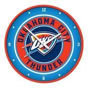 Oklahoma City Thunder: Modern Disc Wall Clock, NBOCTR-510-01