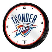 Oklahoma City Thunder: Retro Lighted Wall Clock, NBOCTR-550-01