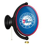 Philadelphia 76ers: Original Oval Rotating Lighted Wall Sign, FNB-NBPHIL-125-01A