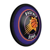 Phoenix Suns: Round Slimline Lighted Wall Sign, NBPSUN-130-01