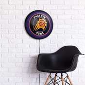 Phoenix Suns: Round Slimline Lighted Wall Sign, NBPSUN-130-01