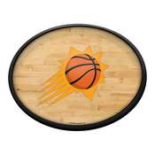 Phoenix Suns: Hardwood - Oval Slimline Lighted Wall Sign, NBPSUN-140-21