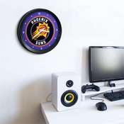 Phoenix Suns: Ribbed Frame Wall Clock, NBPSUN-530-01