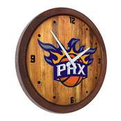 Phoenix Suns: Logo - "Faux" Barrel Top Clock, FNB-NBPSUN-560-04