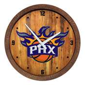 Phoenix Suns: Logo - "Faux" Barrel Top Clock, FNB-NBPSUN-560-04