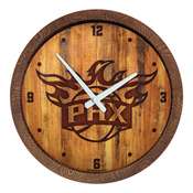 Phoenix Suns: Logo - "Faux" Barrel Top Clock, FNB-NBPSUN-560-04