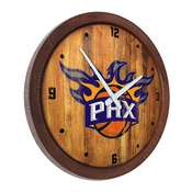 Phoenix Suns: Logo - "Faux" Barrel Top Clock, FNB-NBPSUN-560-04