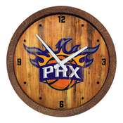 Phoenix Suns: Logo - "Faux" Barrel Top Clock, FNB-NBPSUN-560-04