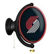 Portland Trail Blazers: Original Oval Rotating Lighted Wall Sign, FNB-NBPTBS-125-01A