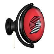 Portland Trail Blazers: Original Oval Rotating Lighted Wall Sign, FNB-NBPTBS-125-01A