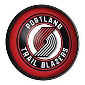 Portland Trail Blazers: Round Slimline Lighted Wall Sign, NBPTBS-130-01