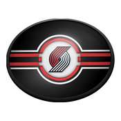 Portland Trail Blazers: Oval Slimline Lighted Wall Sign, NBPTBS-140-01