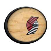 Portland Trail Blazers: Hardwood - Oval Slimline Lighted Wall Sign, NBPTBS-140-21