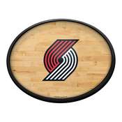 Portland Trail Blazers: Hardwood - Oval Slimline Lighted Wall Sign, NBPTBS-140-21