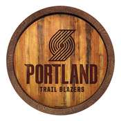Portland Trail Blazers: Logo - "Faux" Barrel Top Sign, FNB-NBPTBS-240-04