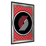 Portland Trail Blazers: Team Spirit - Framed Mirrored Wall Sign - Vertical, NBPTBS-275-02