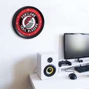 Portland Trail Blazers: Ribbed Frame Wall Clock, NBPTBS-530-01