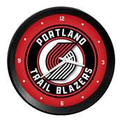 Portland Trail Blazers: Ribbed Frame Wall Clock, NBPTBS-530-01
