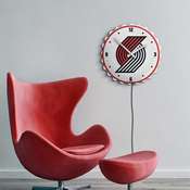 Portland Trail Blazers: Bottle Cap Lighted Wall Clock, NBPTBS-545-01