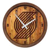 Portland Trail Blazers: "Faux" Barrel Top Clock, FNB-NBPTBS-560-01