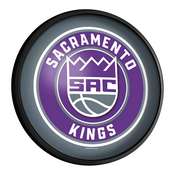 Sacramento Kings: Round Slimline Lighted Wall Sign, NBSACK-130-01