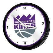 Sacramento Kings: Retro Lighted Wall Clock, NBSACK-550-01