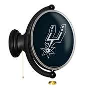 San Antonio Spurs: Original Oval Rotating Lighted Wall Sign, FNB-NBSASP-125-01A