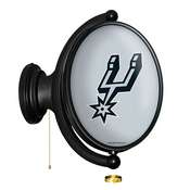 San Antonio Spurs: Original Oval Rotating Lighted Wall Sign, FNB-NBSASP-125-01A