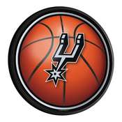 San Antonio Spurs: Basketball - Round Slimline Lighted Wall Sign, NBSASP-130-02