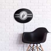 San Antonio Spurs: Oval Slimline Lighted Wall Sign, NBSASP-140-01
