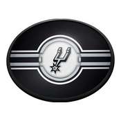San Antonio Spurs: Oval Slimline Lighted Wall Sign, NBSASP-140-01