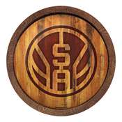 San Antonio Spurs: Logo - "Faux" Barrel Top Sign, FNB-NBSASP-240-04