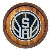San Antonio Spurs: Logo - "Faux" Barrel Top Sign, FNB-NBSASP-240-04