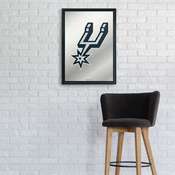 San Antonio Spurs: Framed Mirrored Wall Sign - Vertical, FNB-NBSASP-275-01A